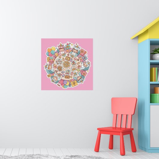 Unicorn Children's Party Poster (Kinderzimmer 1)