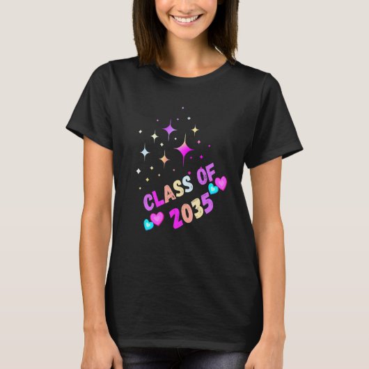 Unicorn class of 2035 grow with me T-Shirt (Vorderseite)