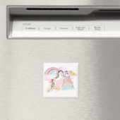 Unicorn Clipart Rainbow Fairytale Magnet (In Situ (Geschirrspüler))