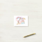 Unicorn Clipart Rainbow Fairytale Post-it Klebezettel (Auf Schreibtisch)