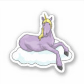 Unicorn Cloud Aufkleber (Vorderseite)