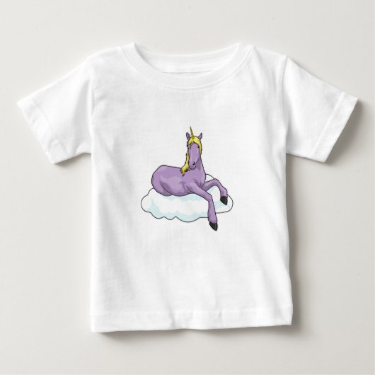 Unicorn Cloud Baby T-shirt (Vorderseite)