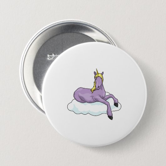 Unicorn Cloud Button (Vorne & Hinten)
