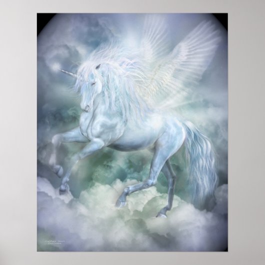 Unicorn Cloud Dancer Fine Art Poster/Print Poster (Vorne)
