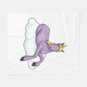 Unicorn Cloud Fleecedecke (Vorderseite (Horizontal))