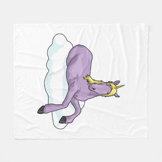 Unicorn Cloud Fleecedecke (Vorderseite (Horizontal))
