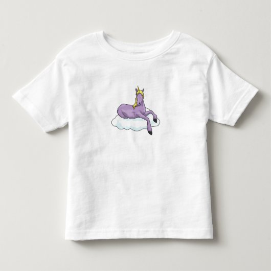 Unicorn Cloud Kleinkind T-shirt (Vorderseite)