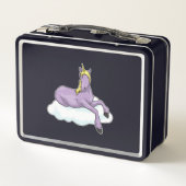 Unicorn Cloud Metall Brotdose (Rückseite)