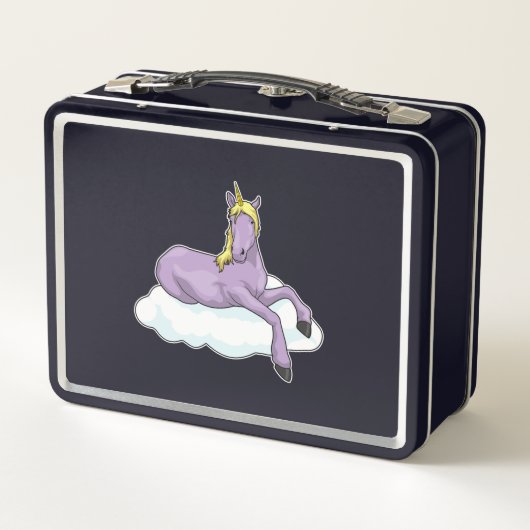 Unicorn Cloud Metall Brotdose (Rückseite)