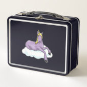 Unicorn Cloud Metall Brotdose (Vorderseite)