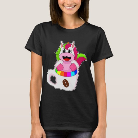 Unicorn Coffee Coffee Tasse T-Shirt (Vorderseite)
