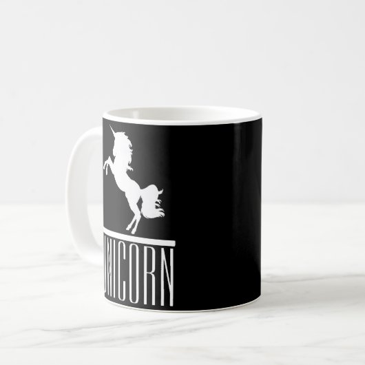 Unicorn Coffee Tasse (Vorderseite Links)