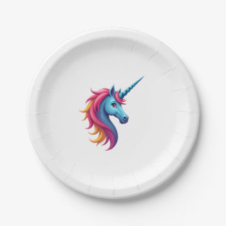 Unicorn Colorful Tie-Dye Unicorn Horse T-Shirt, Sm Pappteller