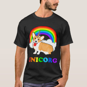 Unicorn Corgi Rainbow Unicorg Niedlich Corgi T-Shirt