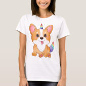 Unicorn Corgi T - Shirt (Vorderseite)