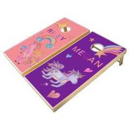 Unicorn Cornhole Set für Kinder