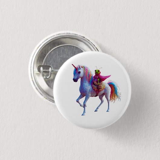 Unicorn Critter  Button (Vorne & Hinten)