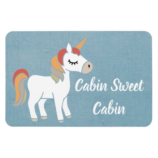 Unicorn Cruise Ship Kabine Stateroom Door Magnet (Horizontal)