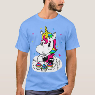Unicorn Cupcake Baker I Funny Cake Backen T-Shirt