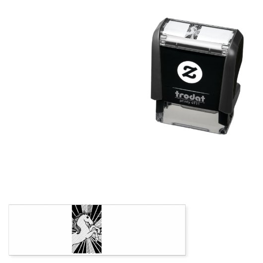 Unicorn Customize it Permastempel (Beispiel)