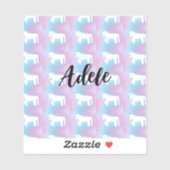 Unicorn Cute Preppy sticker (Blatt)