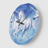 Unicorn-Cute Wall Clock Große Wanduhr (Winkel)