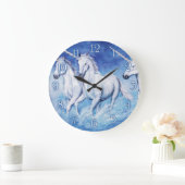 Unicorn-Cute Wall Clock Große Wanduhr (Zuhause)
