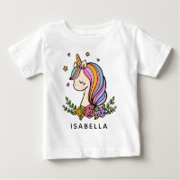Unicorn Cute Whimsical Girly Personalized Name