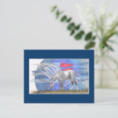 Unicorn Cycle - Winter ©1999 Postkarte (Stehend Vorderseite)