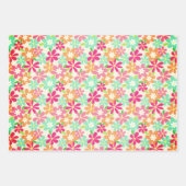 Unicorn Dab Dance Pose, Sonnenbrille, Fun Floral Geschenkpapier Set (Vorderseite 3)