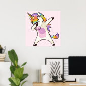 Unicorn Dab Poster (Heimbüro)