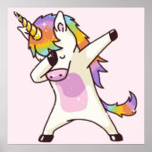 Unicorn Dab Poster (Vorne)