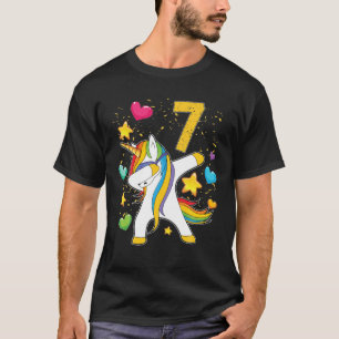 Unicorn Dabbing 7. Geburtstagsgeschenk Classic T-Shirt