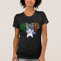 Unicorn Dabbing Liebe valentine Irish Ireland Flag