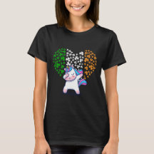 Unicorn Dabbing Liebe valentine Irish Ireland Flag