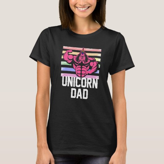 Unicorn Dad for Men Father T-Shirt (Vorderseite)