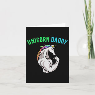 Unicorn Daddy - Funny Magical Fitness Bodybuilder Karte