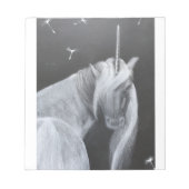 Unicorn & Dandelion notepad Notizblock (Vorderseite)