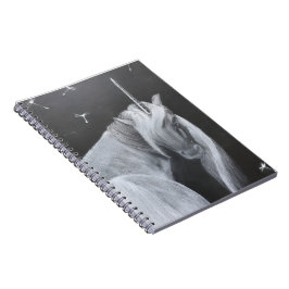 Unicorn & Dandelion spiral photo notebook Notizblock
