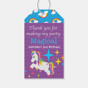 Unicorn-Dank für die Herstellung mein Party des Geschenkanhänger