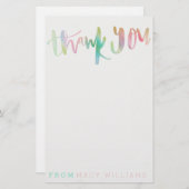 UNICORN DANKE IHNEN STATIONERY BRIEFPAPIER (Vorne/Hinten)