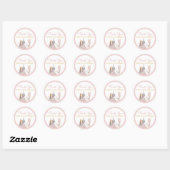 Unicorn danke Ihnen Stickers Birthday Baby Shower (Blatt)