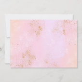 Unicorn danke Karte mit Foto, elegante Pasten (Rückseite)