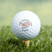 Unicorn den Namen Zauber personalisieren Golfball (Insitu T-Shirt)