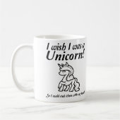 Unicorn, der lustigen T - Shirt ersticht Kaffeetasse (Links)
