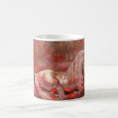 Unicorn der Mohnblumen-Tasse Kaffeetasse (Mittel)
