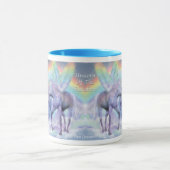 Unicorn der Regenbogen-Tasse Tasse (Zentrum)