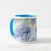 Unicorn der Regenbogen-Tasse Tasse (Vorderseite Links)