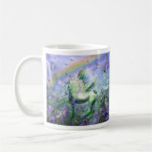 Unicorn der Schmetterlings-Kunst-Tasse Tasse (Links)