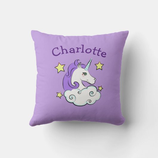 Unicorn-Design-Kissen Kissen (Rückseite)